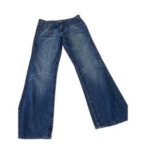 Carbon Black Mens Denim Jeans 32x32 Distressed Cross Pocket‎ Design Cotton